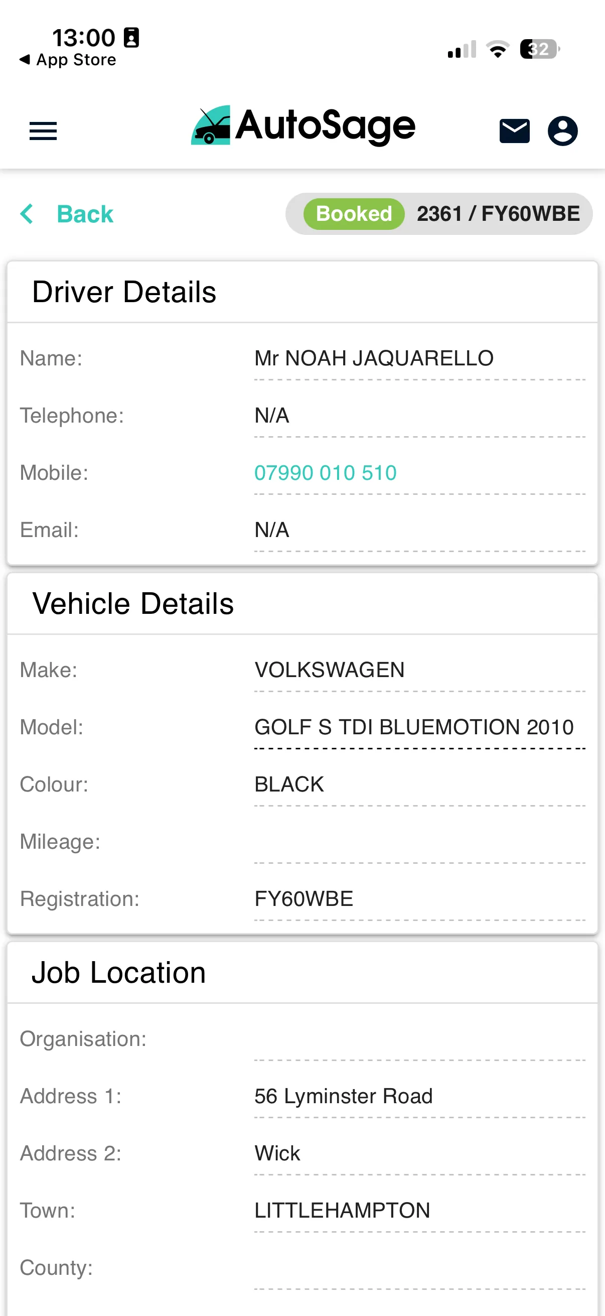 Technician mobile app capture and updates